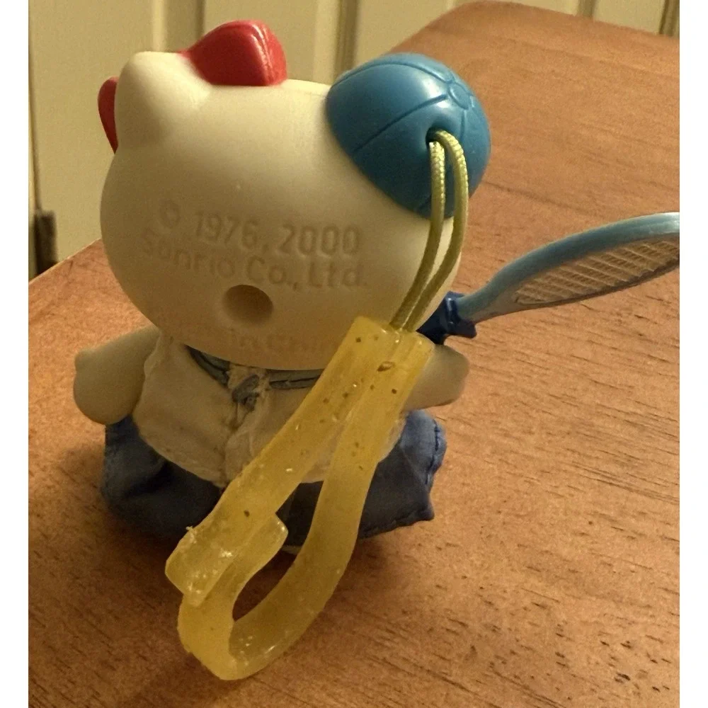 Hello Kitty McDonalds Happy Meal Toy 2000 Key Chain‎ Kitty Tennis Outfit Sanrio